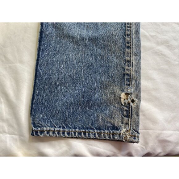 American Eagle Outfitters AEO Distressed Blue Denim Straight Jeans Men's size 29 - Picture 6 of 15